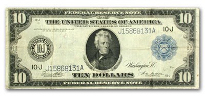 1914 (J-Kansas City) $10 FRN Fine 1914 (J-Kansas City) $10 FRN Fine