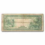 1914 (J-Kansas City) $5.00 FRN VG (Fr#883A)