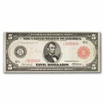 1914 (L-San Francisco) $5.00 FRN VF (Fr#841A) Red Seal