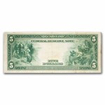 1914 (L-San Francisco) $5.00 FRN VF (Fr#841A) Red Seal
