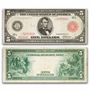 1914 (L-San Francisco) $5.00 FRN VF (Fr#841A) Red Seal