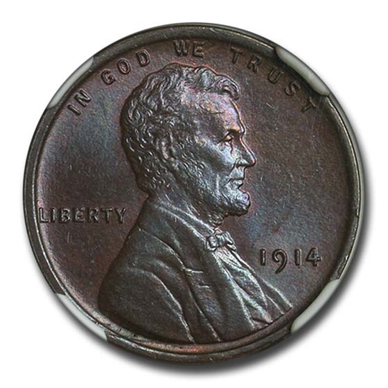 1914 Lincoln Cent MS-65 NGC (Brown)