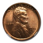 1914 Lincoln Cent MS-65 NGC (Red)