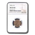 1914 Lincoln Cent MS-65 NGC (Red)