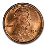 1914 Lincoln Cent MS-65 PCGS (Red)