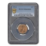1914 Lincoln Cent MS-65 PCGS (Red)
