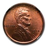 1914 Lincoln Cent PF-66+ NGC (Red/Brown)