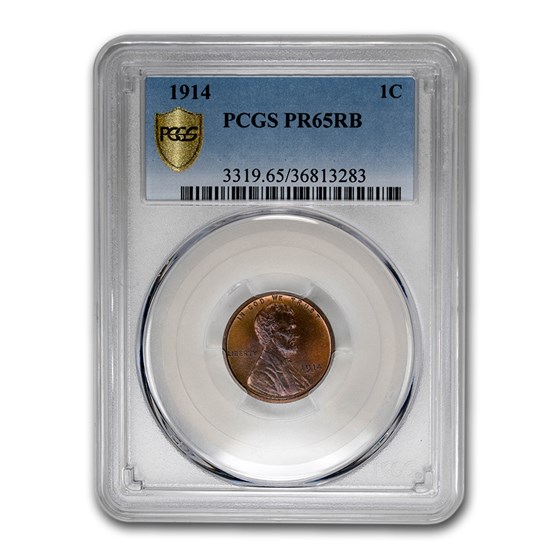 1914 Lincoln Cent PR-65 PCGS (Red/Brown) 1914 Lincoln Cent PR-65 PCGS (Red/Brown)