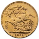 1914-M Australia Gold Sovereign George V BU