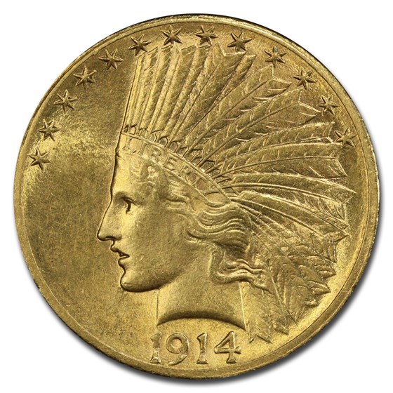 1914-S $10 Indian Gold Eagle MS-63 PCGS 1914-S $10 Indian Gold Eagle MS-63 PCGS