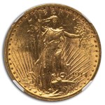 1914-S $20 St Gaudens Gold Double Eagle MS-62 NGC