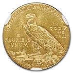 1914-S $5 Indian Gold Half Eagle AU-58 NGC