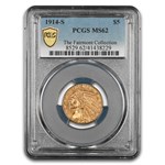 1914-S $5 Indian Gold Half Eagle MS-62 PCGS