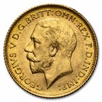1914-S Australia Gold 1/2 Sovereign BU