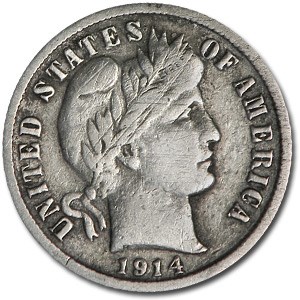 1914-S Barber Dime VF (Details) 1914-S Barber Dime VF (Details)