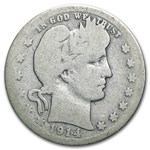 1914-S Barber Quarter AG