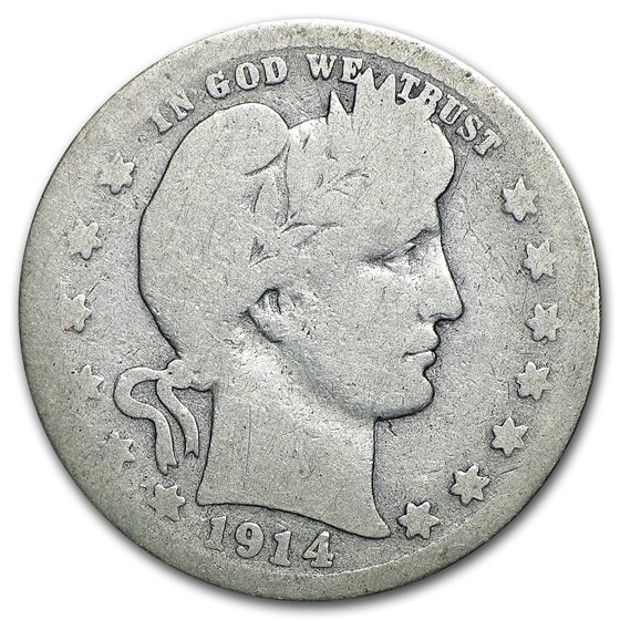 1914-S Barber Quarter AG 1914-S Barber Quarter AG