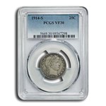 1914-S Barber Quarter VF-30 PCGS