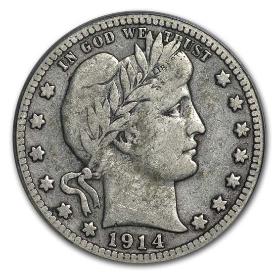 1914-S Barber Quarter VF 1914-S Barber Quarter VF