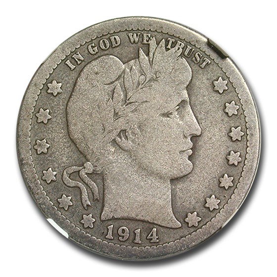 1914-S Barber Quarter VG-10 NGC