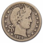 1914-S Barber Quarter VG