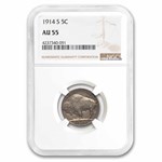1914-S Buffalo Nickel AU-55 NGC