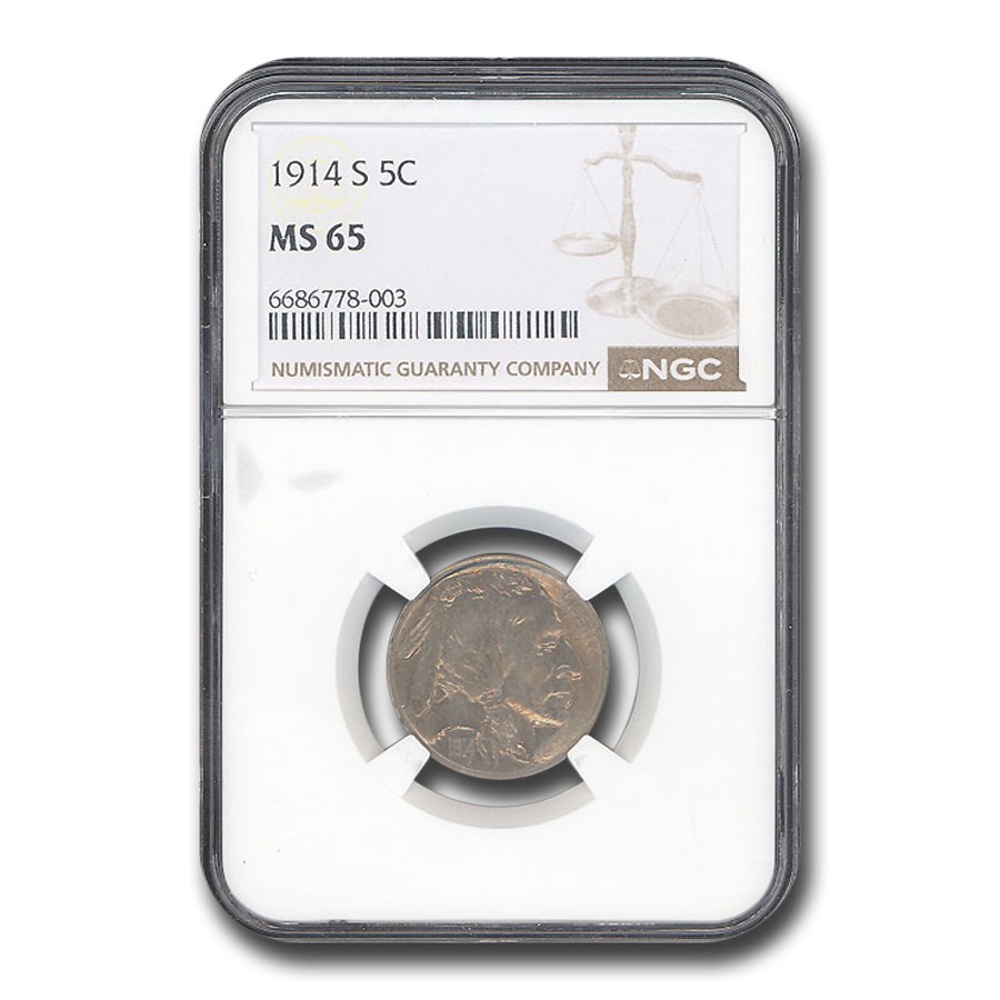 1914-S Buffalo Nickel MS-65 NGC
