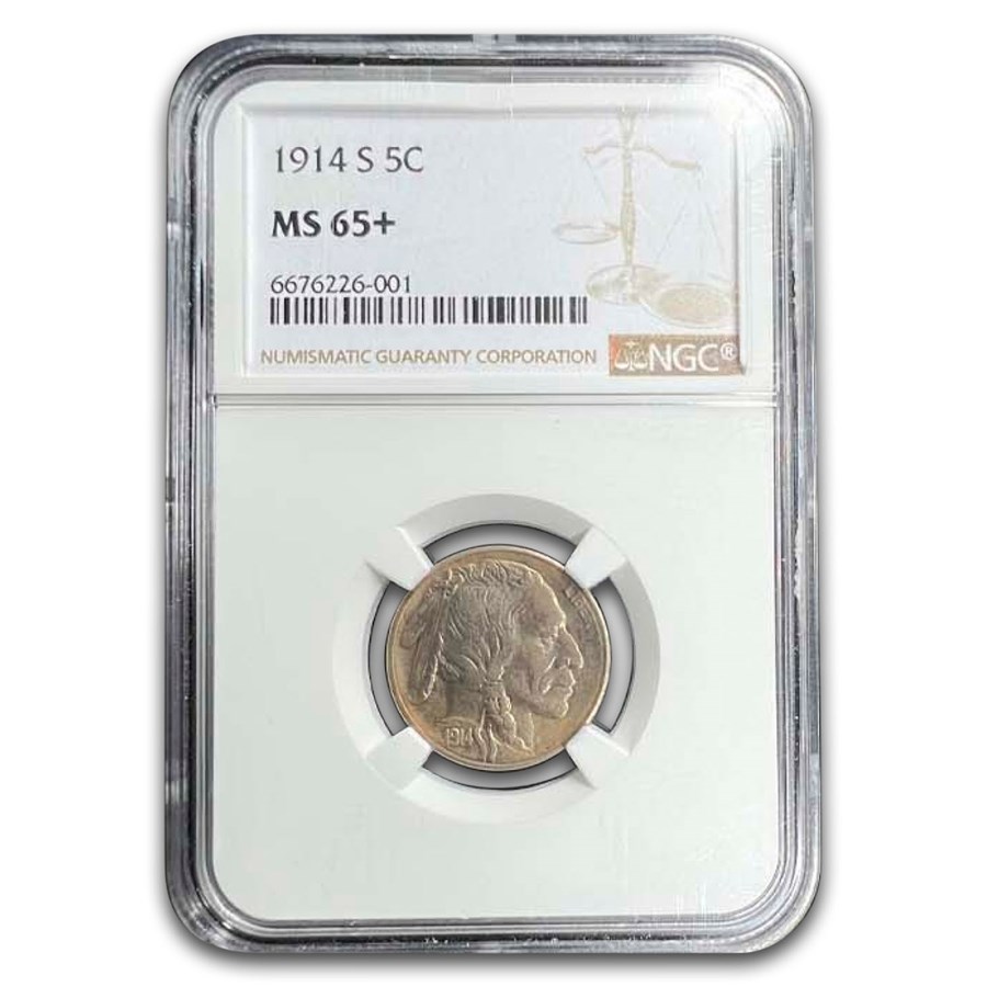 1914-S Buffalo Nickel MS-65+ NGC