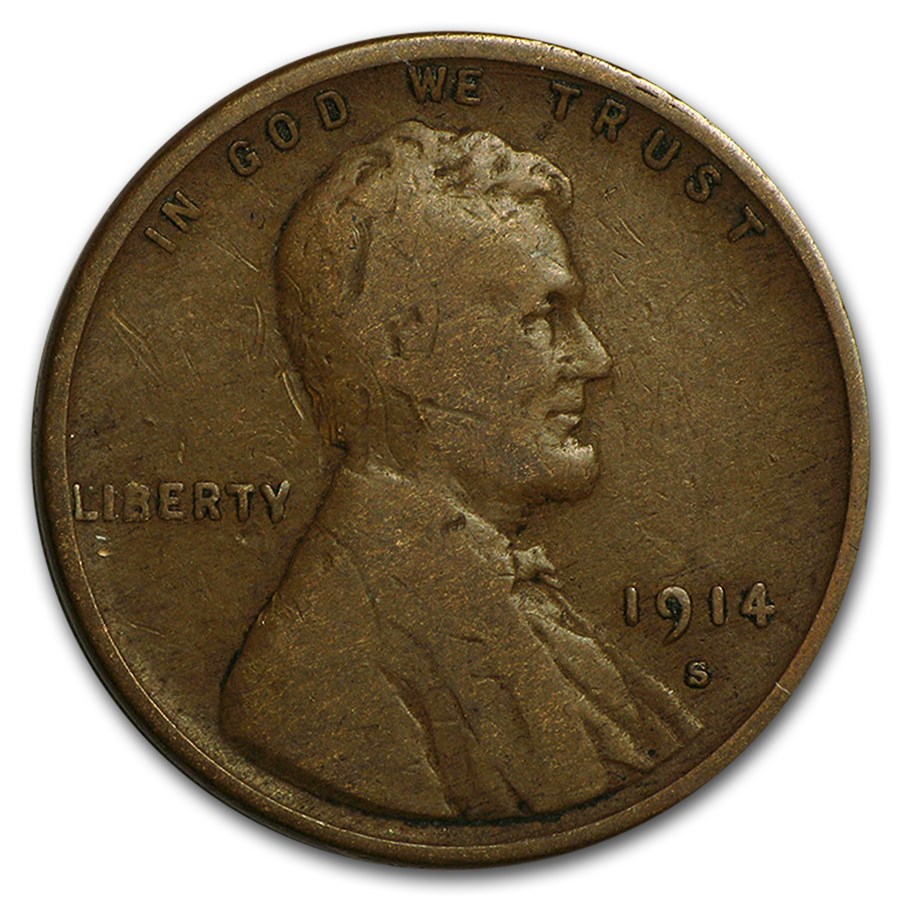 1914-S Lincoln Cent Fine