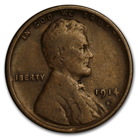 1914-S Lincoln Cent VG 1914-S Lincoln Cent VG