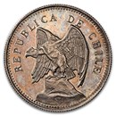 1914-So Chile 2 Pesos Pattern MS-60 NGC