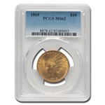 1915 $10 Indian Gold Eagle MS-62 PCGS