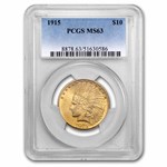 1915 $10 Indian Gold Eagle MS-63 PCGS