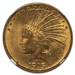 1915 $10 Indian Gold Eagle MS-64 NGC