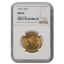 1915 $10 Indian Gold Eagle MS-64 NGC