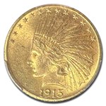 1915 $10 Indian Gold Eagle MS-64 PCGS
