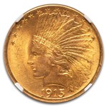 1915 $10 Indian Gold Eagle MS-65 NGC