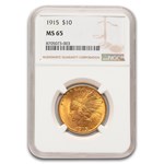 1915 $10 Indian Gold Eagle MS-65 NGC