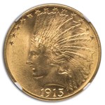1915 $10 Indian Gold Eagle MS-65 NGC