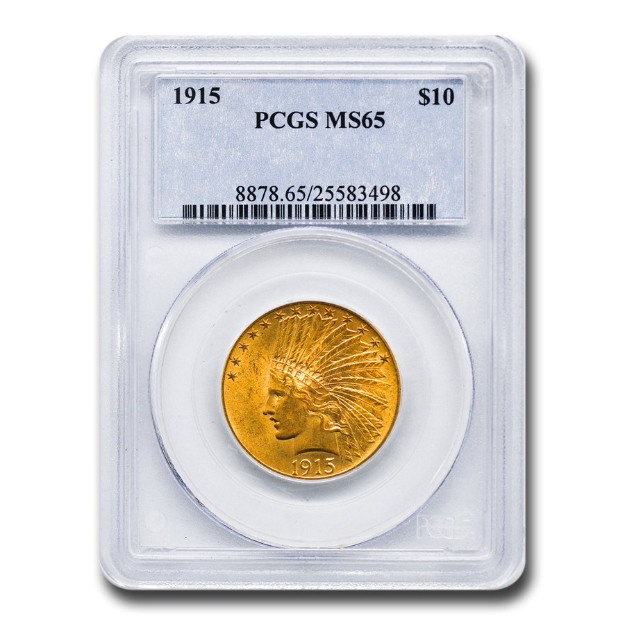1915 $10 Indian Gold Eagle MS-65 PCGS