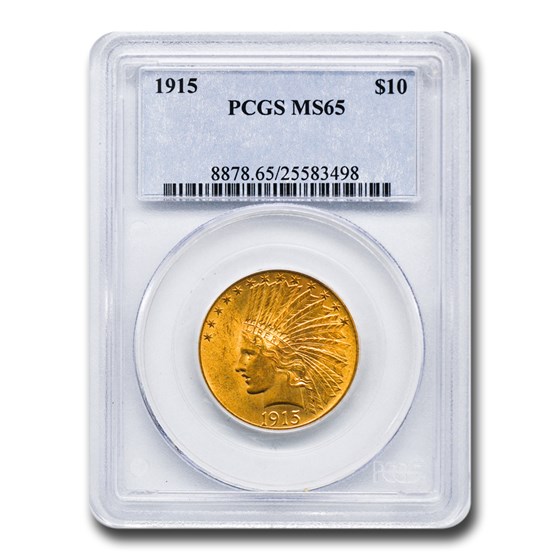 1915 $10 Indian Gold Eagle MS-65 PCGS 1915 $10 Indian Gold Eagle MS-65 PCGS