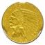 1915 $2.50 Indian Gold Quarter Eagle AU-53 NGC