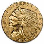 1915 $2.50 Indian Gold Quarter Eagle BU