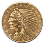 1915 $2.50 Indian Gold Quarter Eagle MS-61 PCGS