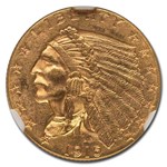 1915 $2.50 Indian Gold Quarter Eagle MS-62 NGC