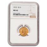1915 $2.50 Indian Gold Quarter Eagle MS-62 NGC