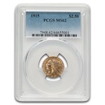 1915 $2.50 Indian Gold Quarter Eagle MS-62 PCGS