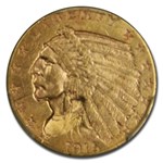 1915 $2.50 Indian Gold Quarter Eagle MS-62 PCGS