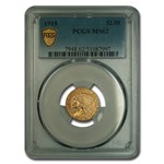 1915 $2.50 Indian Gold Quarter Eagle MS-62 PCGS