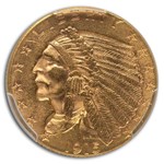 1915 $2.50 Indian Gold Quarter Eagle MS-63 PCGS